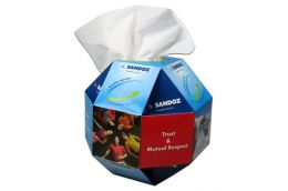 Globe tissuebox bedrukken
