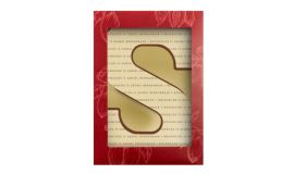 Chocoladeletter S met eigen design