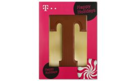 Chocoladeletters in eigen verpakking (200 gram)