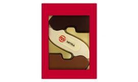 Chocoladeletter S drie smaken