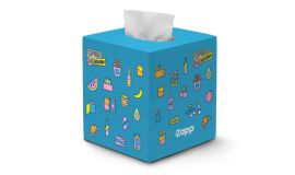 Kubus tissuebox bedrukken