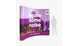 Gebogen pop-up wand
