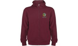 Montblanc 280 g/m² unisex hoodie met volledige rits