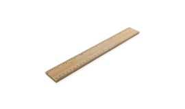 Timberson extra dikke 30cm dubbelzijdige bamboe liniaal